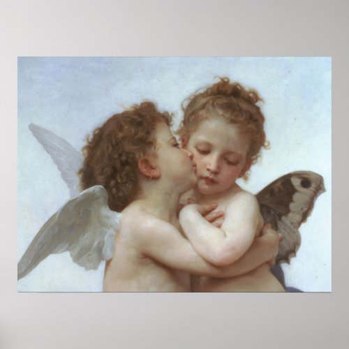 Cupid and Psyche as Children Poster