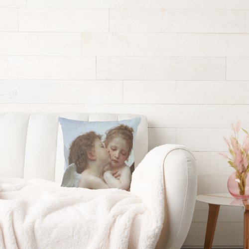 Cupid and Psyche as Children Throw Pillow