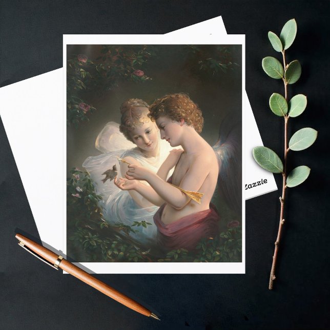 Cupid and Psyche, Louis Prang  Postcard (Creator Uploaded)