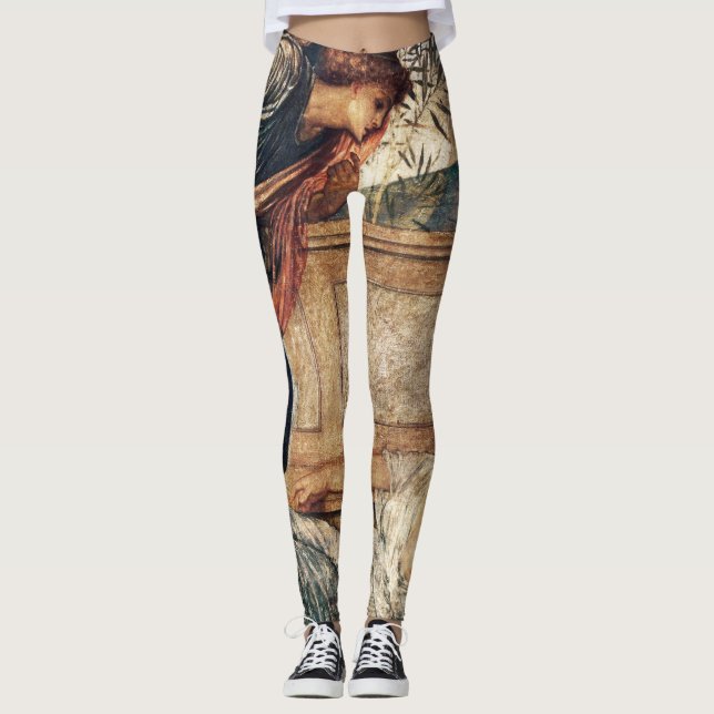 Cupid and Psyche Pre-Raphaelite Painting Women's Leggings (Front)