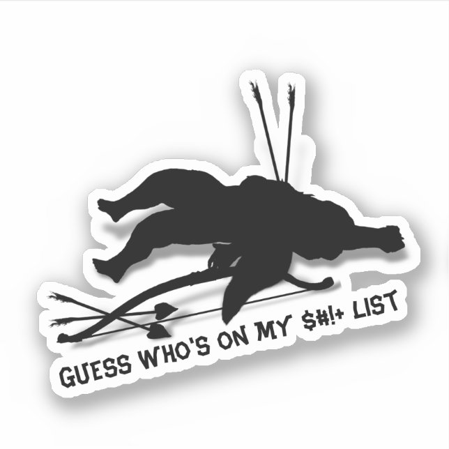 Cupid Anti Valentine's Day  Sticker (Front)