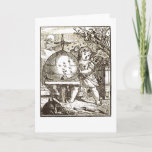 Cupid attacked by Bees Holiday Card