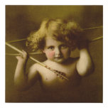 Cupid Awake Lithograph Faux Canvas Print