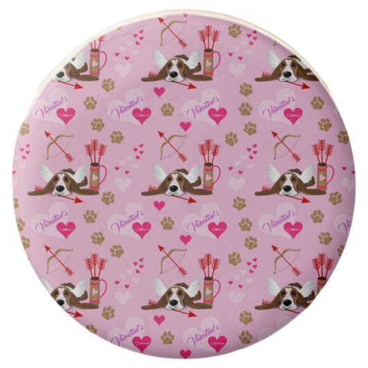 Cupid Basset Hound  Chocolate Covered Oreo (Front)