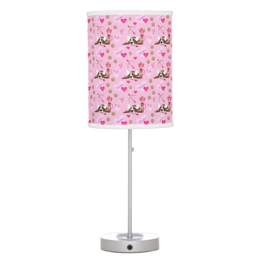 Cupid Basset Hound Table Lamp (Back)
