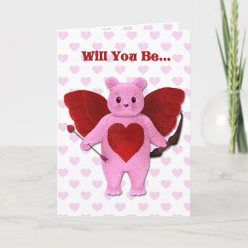 Cupid Bear Card by mariannegilliand at Zazzle