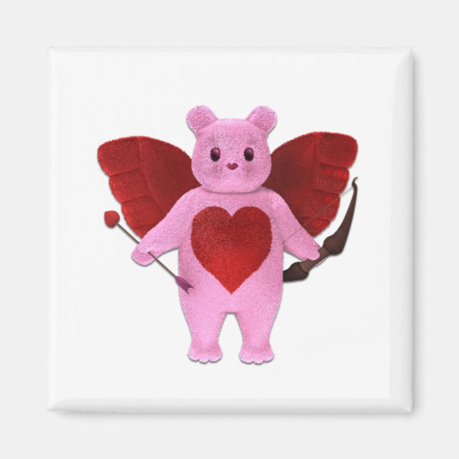 Cupid Bear Magnet (Front)