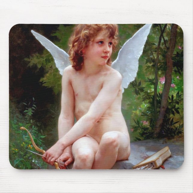Cupid, Bouguereau Mouse Pad (Front)