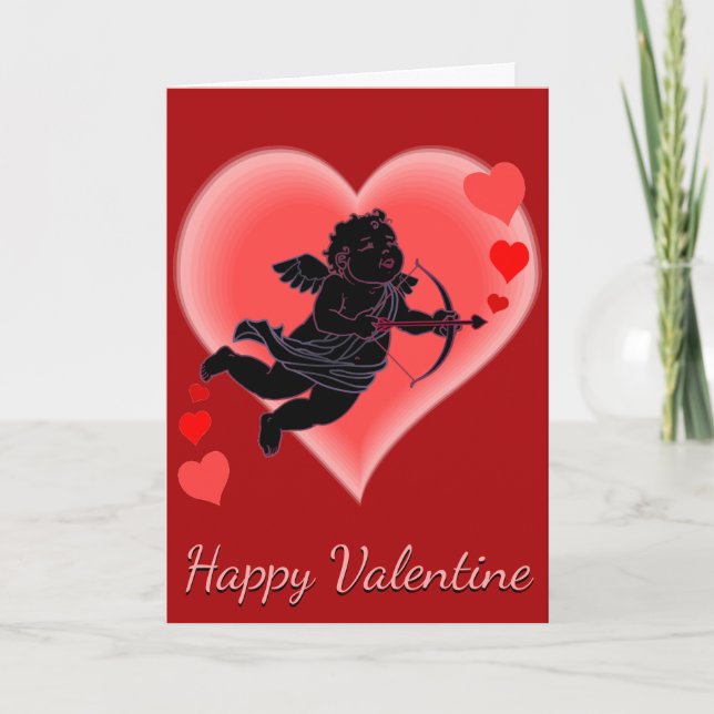 Cupid Cards Custom Valentines Greetings Card (Front)