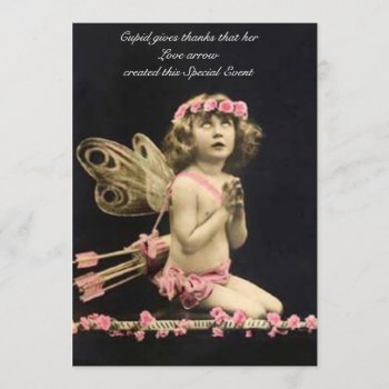 Cupid Cordially Invites You - Wedding Invitation by Godsblossom at Zazzle