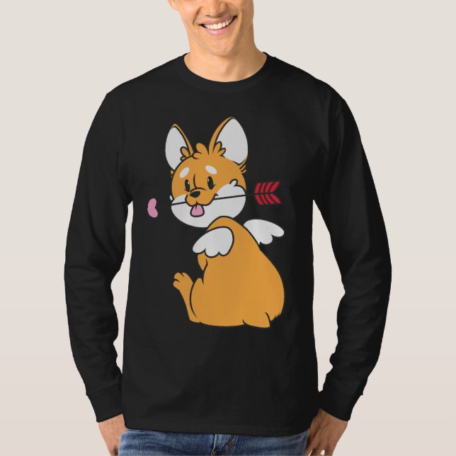 Cupid Corgi T-Shirt (Front)