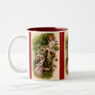 Cupid & Couple Vintage Valentine's Mug