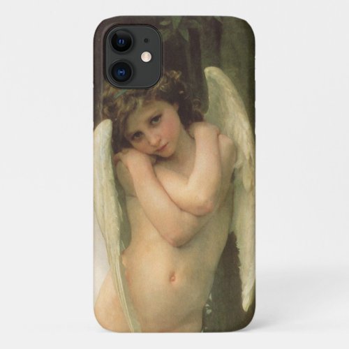 Cupid Cupidon Angel Portrait by Bouguereau iPhone 11 Case