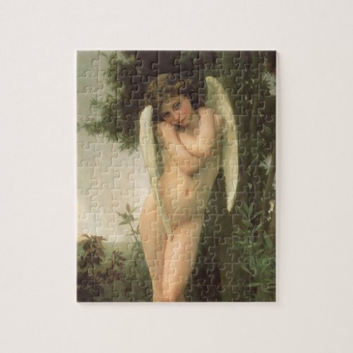 Cupid Cupidon Angel Portrait by Bouguereau Jigsaw Puzzle