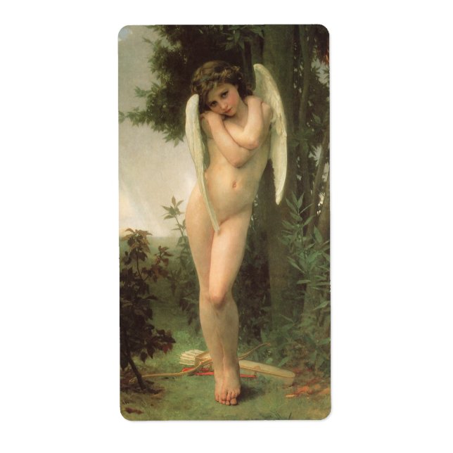 Cupid (Cupidon) Angel Portrait by Bouguereau Label (Front)