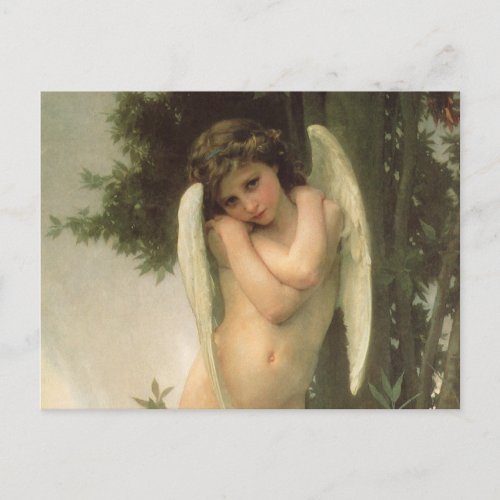 Cupid Cupidon Angel Portrait by Bouguereau Postcard
