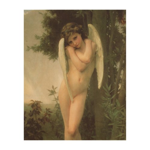 Cupid Cupidon Angel Portrait by Bouguereau Wood Wall Decor