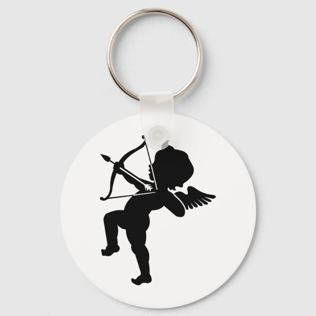 Cupid - Cupids Bow and Arrow of Love Keychain (Front)