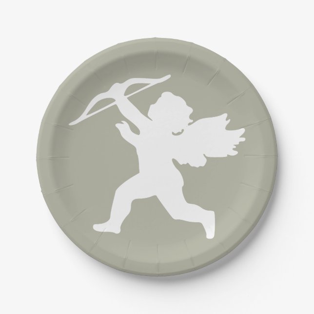 Cupid custom paper plates (Front)