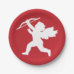 Cupid custom paper plates