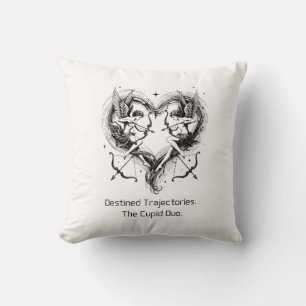 Cupid Duo T-Shirt Throw Pillow
