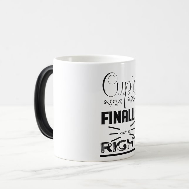 cupid finally got it right color morph mug  (Front Left)