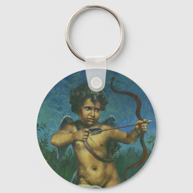 Cupid fresco Design Keychain (Front)