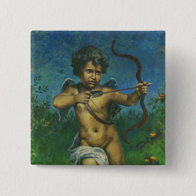 Cupid fresco Design Pinback Button (Front)