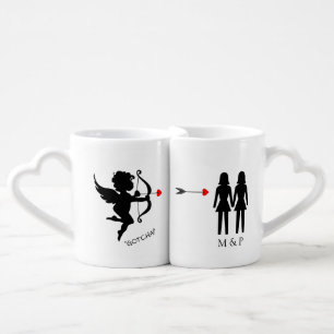 Cupid "Gotcha" Coffee Mug Set