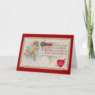 Cupid Has No Time To Waste - Valentine Holiday Card