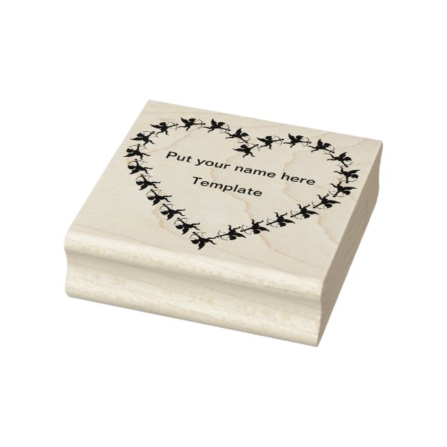 cupid heart art stamp (Stamp)