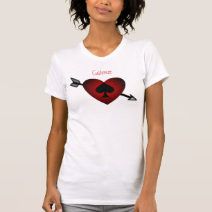 Cupid Heart Black Spade Thunder_Cove T-Shirt
