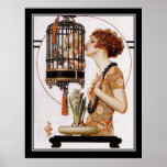 Cupid in a Cage Art Deco Print<br><div class="desc">Cupid in a Cage Art Deco Print</div>