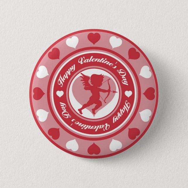 Cupid in the Round Button (Front)