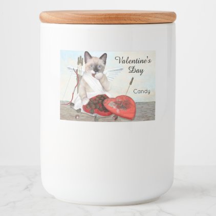 Cupid Kitten Food Container Labels