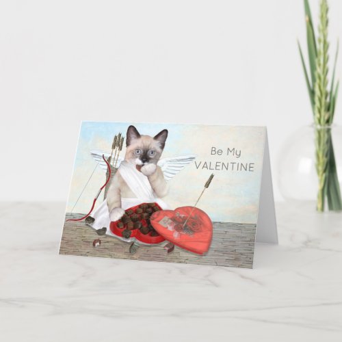 Cupid Kitten Greeting Card