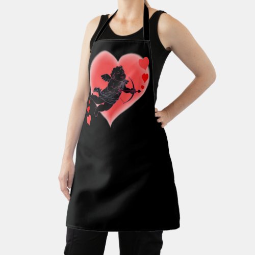 Cupid Love Aprons Valentines Kisses Aprons