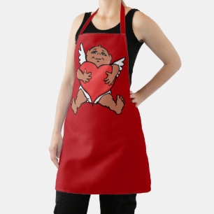 Cupid Love Aprons Valentine's Kisses Aprons