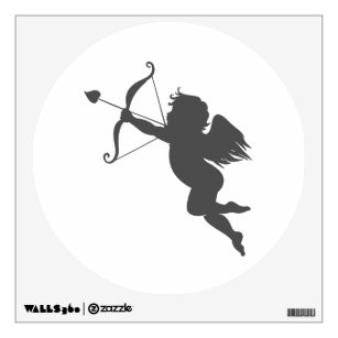 Cupid love silhouette wall decal