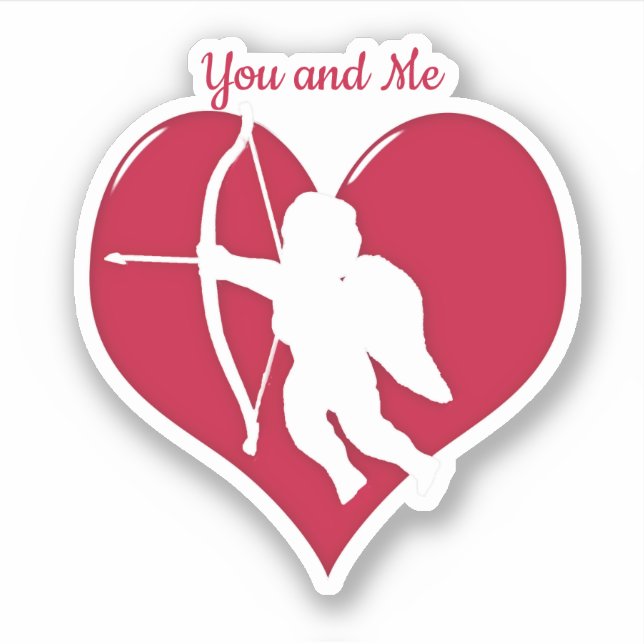 Cupid Love Valentine's Day  Sticker (Front)