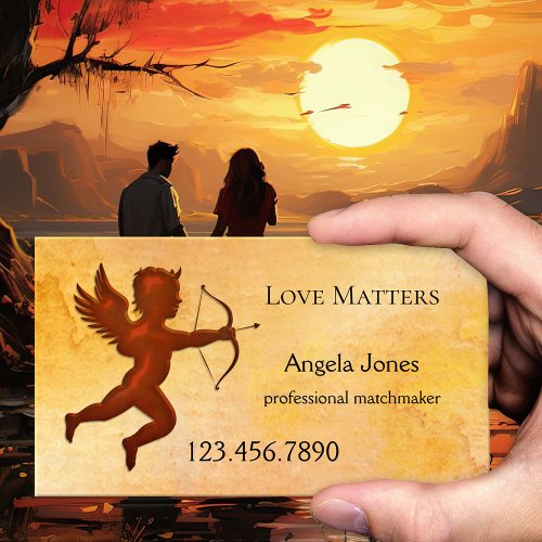 Cupid Matchmaker Appointment Business Card