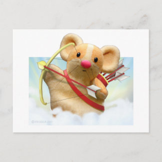 Cupid Mouse Postcard