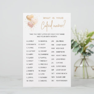 Cupid Name Game Valentine's day Party game