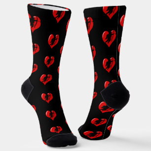 Cupid on Red Heart Socks