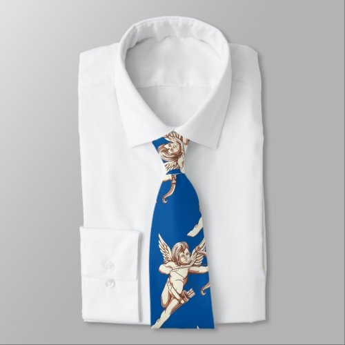 Cupid Pattern Neck Tie