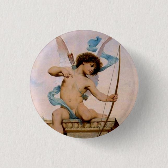 Cupid Pinback Button (Front)