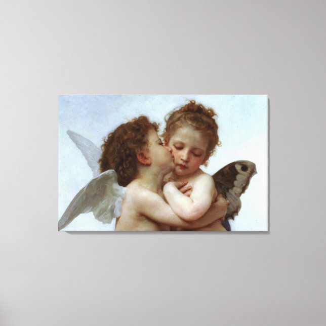 Cupid & Psyche as Children Canvas Print (Front)