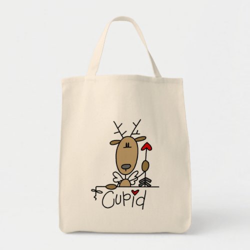 Cupid Reindeer Tshirts and Gifts Tote Bag