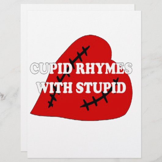 Cupid Rhymes With Stupid (Front/Back)