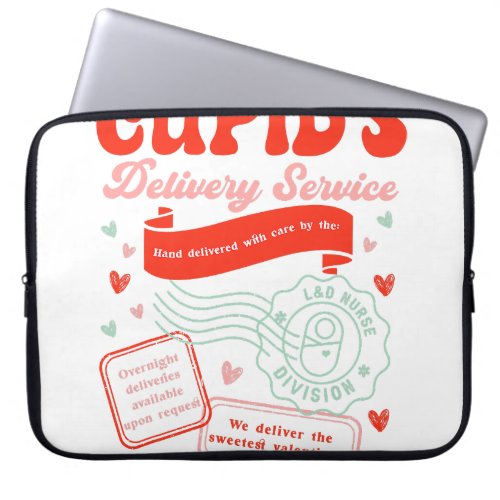 Cupid_s Delivery Service Labor And Delivery Nurse  Laptop Sleeve
